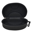 Black EVA Zipper Glasses Sunglasses Eyewear Hard Case Box Belt Loop Clip NEW