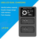 Lp-E10 Battery Charger For Eos Rebel T3,T5,T6,T7,Hi,Kiss X50,X70,X80,X90,11