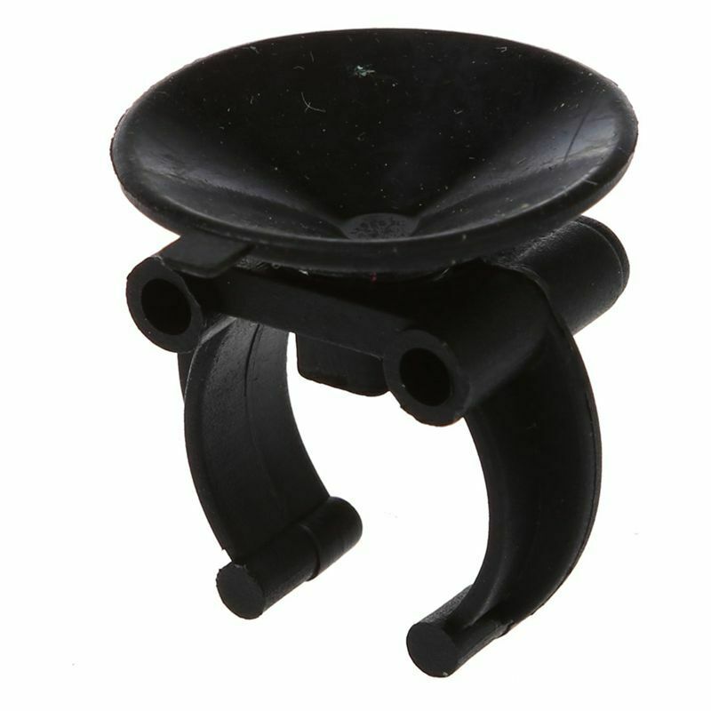 Aquarium Fish Tank Suction Cup Glass Cover Plastic Clips Black 10 Pcs H6G4