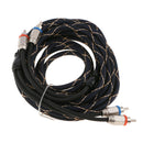 2RCA Male to 2RCA Male Plastic Shell Stereo Audio Cable, RCA Cable - 4.5m