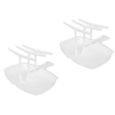 2 Pcs Defrosting Kitchen Craft Microwave Bacon Rack BBQ Picnic Hanger Cooker