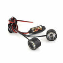 White 2 LED Flashlight Strobe warning light strobe light brake 3W C9R7
