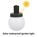 Stairs Yard Waterproof LED Ball Shape Solar Powered Easy Install Wall Light