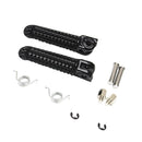 2Pcs Black Front Rear Foot Pegs Footrest Kit For Yamaha YZF R1 R6 R6S Black