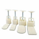 Moon Cake Mooncake Mould DIY Baking Hand Pressure Pastry Mold 4pcs/set