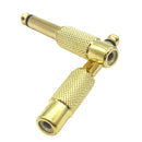 2x 6.35mm 1/4" Mono Male Jack to RCA Female Plug Audio Adapter Cable Converte ^