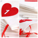Cotton Christmas Advent Calendar Garland 24pcs 11x16cm Hanging Advent Calen P6U2