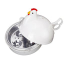 Chicken Shape Microwave 4 Egg Cooker Steamer Kitchen Cooking Boiler Utensil