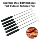 Stainless Steel BBQ Forks Roast Meat Sticks for Home Kitchen Camping Picnic
