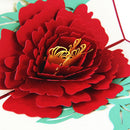 3DUp Greeting Cards Peony Birthday Valentine Mother Day Christ Gw