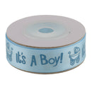 2 Rolls Boy Girl Baby Shower Satin Ribbon Decoration DIY Gift Wrapping Belt