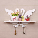BlesiyaSwan Rack Wall Background Wall Wall Frame Baffle White Hollow Pattern