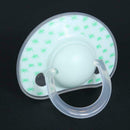Anti-Dust Cover Baby Pacifier Flat Thumb Pattern Baby Nipples(Green) A