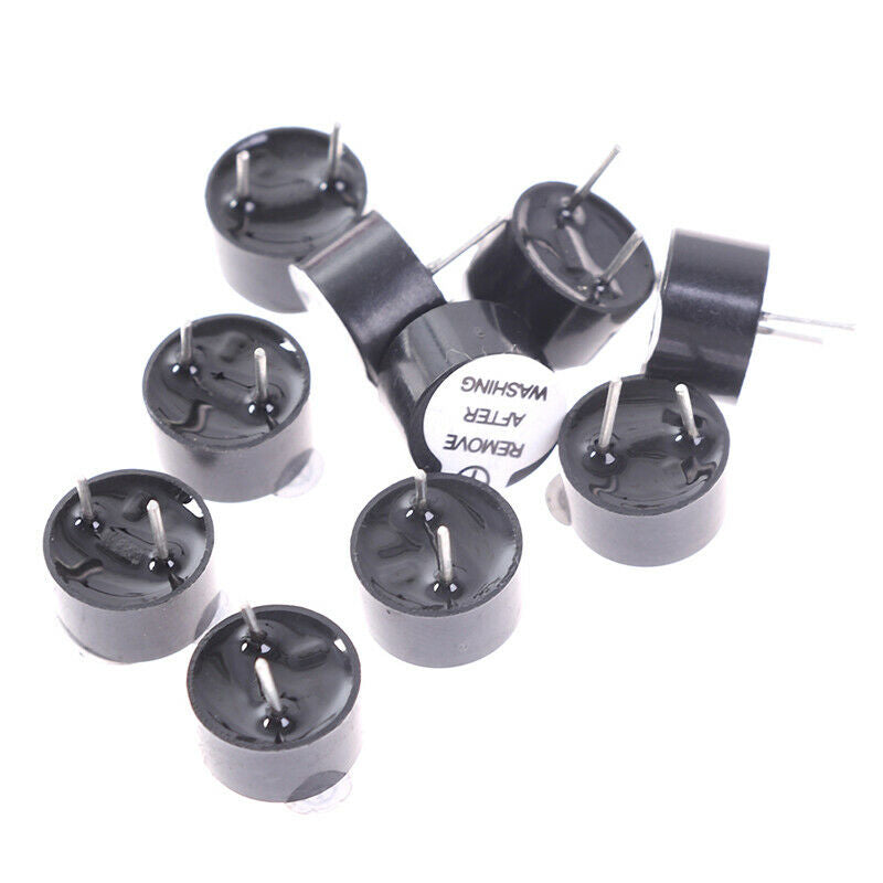 10pcs mini integrated active buzzer TMB09A black label 12V DC long sound 9*5..SE