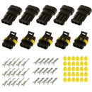 5 Kits Car Electrical Connector Sealed 1.5mm Terminal 3 Pins