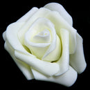 50x Foam Roses Artificial Flower Wedding Bride Bouquet Party Decor DIY Milk