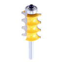 1/4 Shank Triple Double Flute Column/Face Molding Router Bits