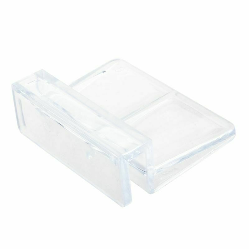 Aquarium Fish Tank Glass Cover Clip Support Holder, 6mm, 4-Pack