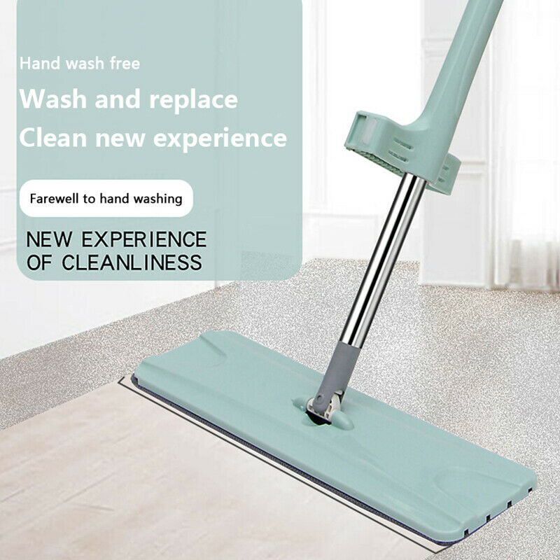 Dry Wet Flat Floor Mop Washable Microfiber Cleaning Pads Home Floor Clean Kn