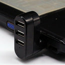 Creative 3-Port USB 2.0 180 Degree Rotatable Hub Splitter USB Data Transfer