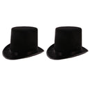 2x Christmas Tall Cap Magician Party Playing Magic Tricks Jazz Hats Illusion