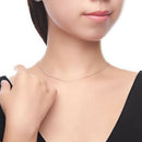 Simple Style Jewelry 5pcs/lot SilverO-shaped chain necklace Size 23InchS Gw