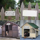Crazy Dogs Do Not Knock Door Sign Wall Plaque or Hanging Pet Funny Dog Rustic