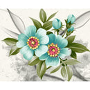 5D DIY Full Drill Diamond Painting Cross Stitch Embroidery Kit (Flower02)