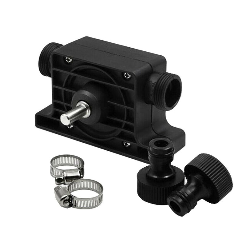 3 Set 8mm Shank Plastic Self Priming Water Drill Pump with Hose Clamps for