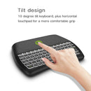 D8 2.4G Wireless Mini Keyboard Air Mouse Touchpad Controller w/Backlight