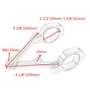 2x Motorbike Headlight Bracket Clamp 39mm-41mm Spotlight Holder for Suzuki