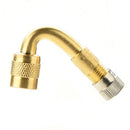 45 Degree Brass Air Tire Valve Extension Car Truck Bike Van Motorcycle FT