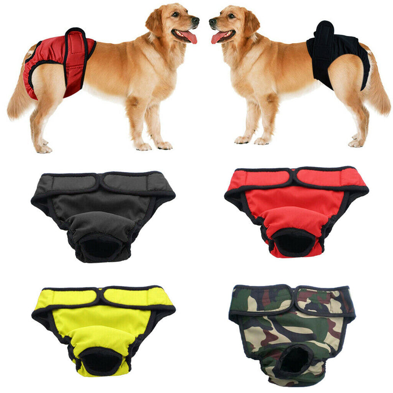 2 pcs Reusable Soft Cotton Pet Dog Pants Sanitary Physiological Diaper Nappy