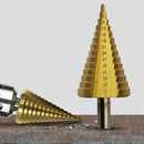 Step Drilling Titanium Coated Cone Bit Holes Cutter Power Tool HSS 4-42mm