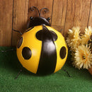 Mini Metal Ladybug Fence Hanger Wall Hanging Outdoor Garden Decor 10cm