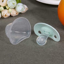 Anti-Dust Cover Baby Pacifier Flat Thumb Pattern Baby Nipples(Green) A
