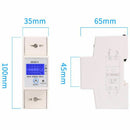 Din Rail Single Phase Wattmeter Power Consumption Watt Electronic Energy Me