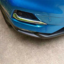 Auto Accessory Front Fog Lights Lamp Eyelid Eyebrow Cover Trim Chrome Fit f Q1Y4