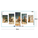 5pcs 5D DIY Full Drill Diamond Painting 6 Horse Cross Stitch Embroidery Kit