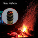 Brass Metal Fire Piston Outdoor Emergency Fire Tube Camping Survival Tool