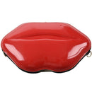 Women Red Lips Clutch Bag Ladies Pu Leather Chain Shoulder Bag Bolsa EveningZ1B3