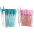 200x Mascara Wands Eyelash Brushes Crystal Handle Extension Makeup Tool