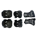 Safe Outdoor Skating Protective Knee Hand Elbow Guard Sets S Black and Blue