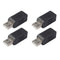 1/2/4pcs USB A Male Plug to USB B Female Jack Adapter Converter for PC