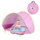 Portable Kids Baby Games Beach Tent Build Outdoor Swimming Pool (Pink)
