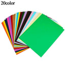 20pcs A4 Coloured Card Craft Sheets For Cardmaking, Paper Crafts & Scrapboo P1W6