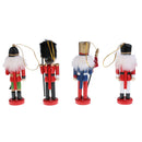 10Pcs 12cm Christmas Decorations Wooden Soldiers Nutcracker Puppets Figures