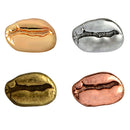 4pcs Button Badge Coffee Bean Design Brooch Collar Lapel Ornaments Jewelry
