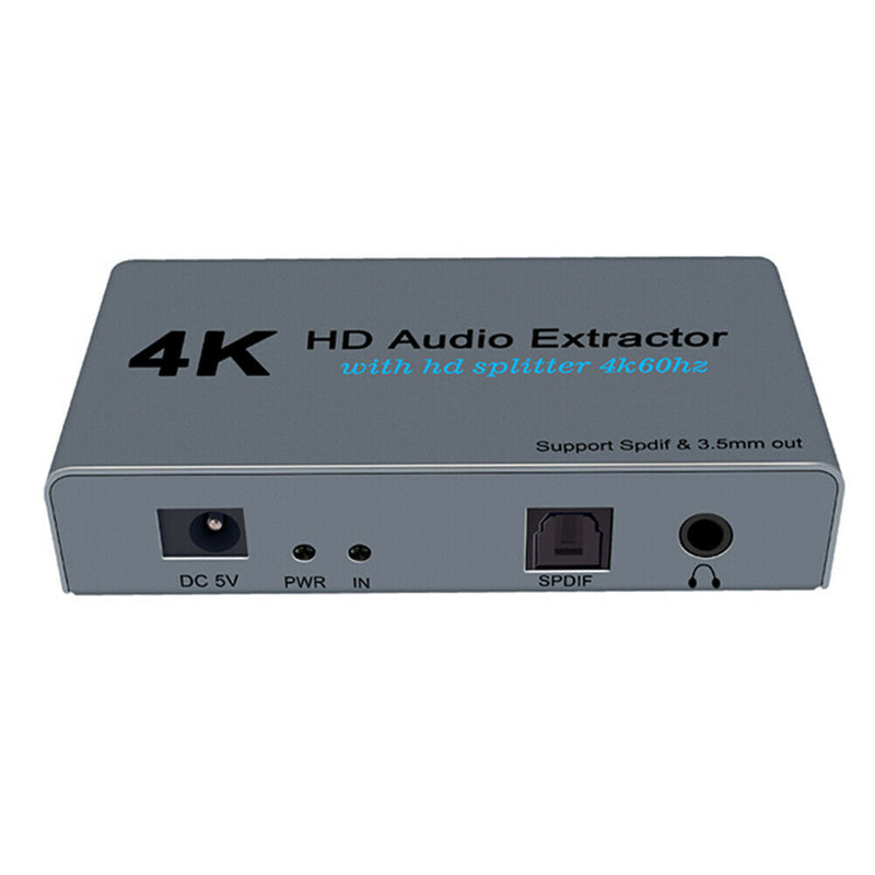 E12 4K HDMI 1.4 Splitter 1 In 2 Out with SPDIF + 3.5mm Audio Extractor