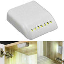 7 LED Cabinet Stair Lamp Battery Powered Wireless PIR Sensor Motion Stable E0N3